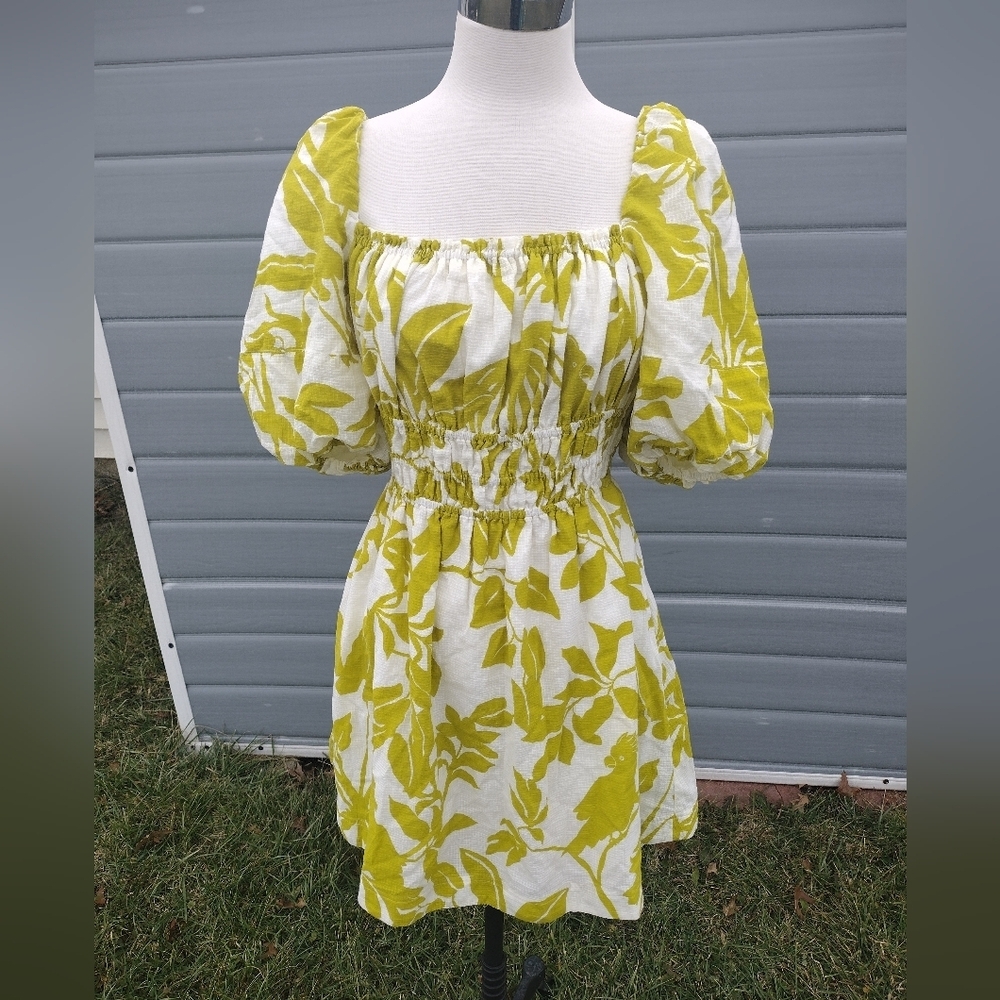 Anthropologie Maeve Feliciana Tropical Print Mini Dress, Size Medium